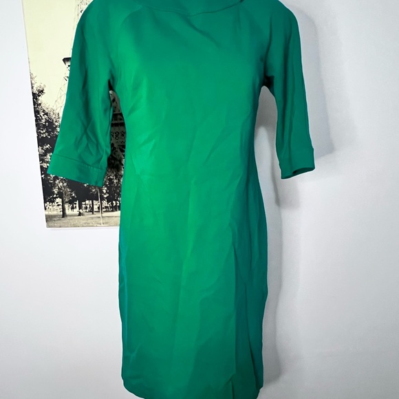 Talbots Teal Long Sleeve Top with Gold Button - Picture 2 of 9